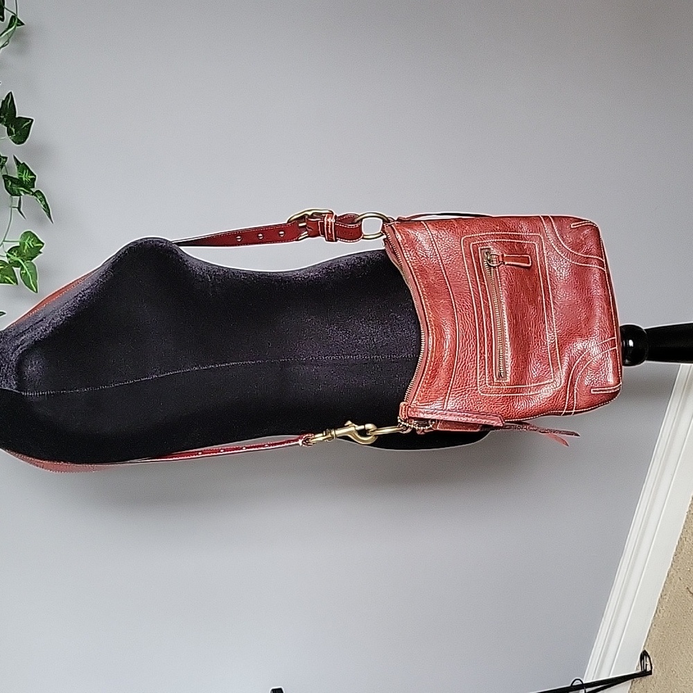 Vintage Coach SOHO Oxblood Crossbody Purse